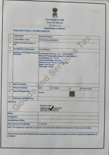 Home gst certificate